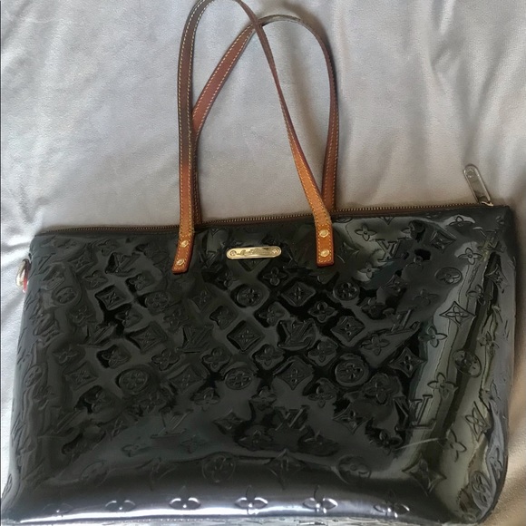LV Dark Brown Patent Leather Tote - Picture 7 of 7